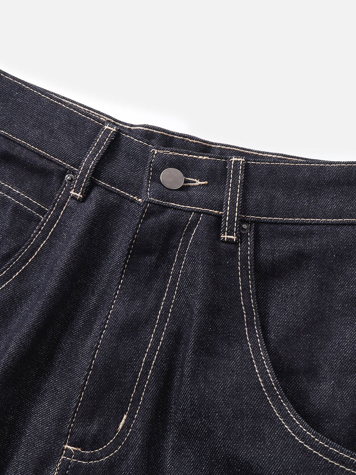 Aelfric Eden Stitch Raw Baggy Jeans