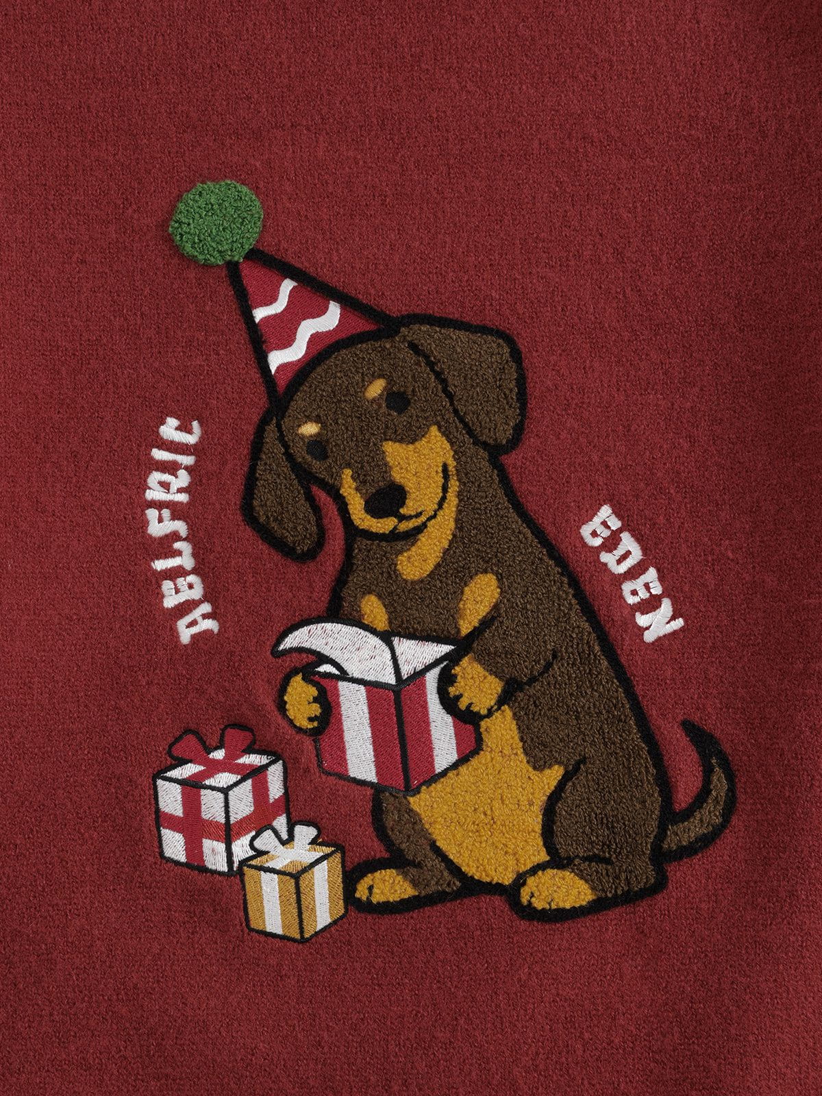 Aelfric Eden Christmas Hat Dachshund Sweater