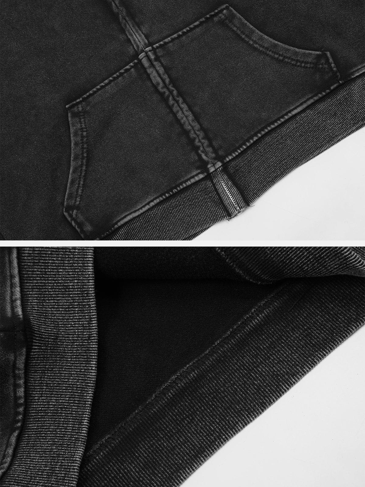 Aelfric Eden Boxy Solid Zip Up Hoodie