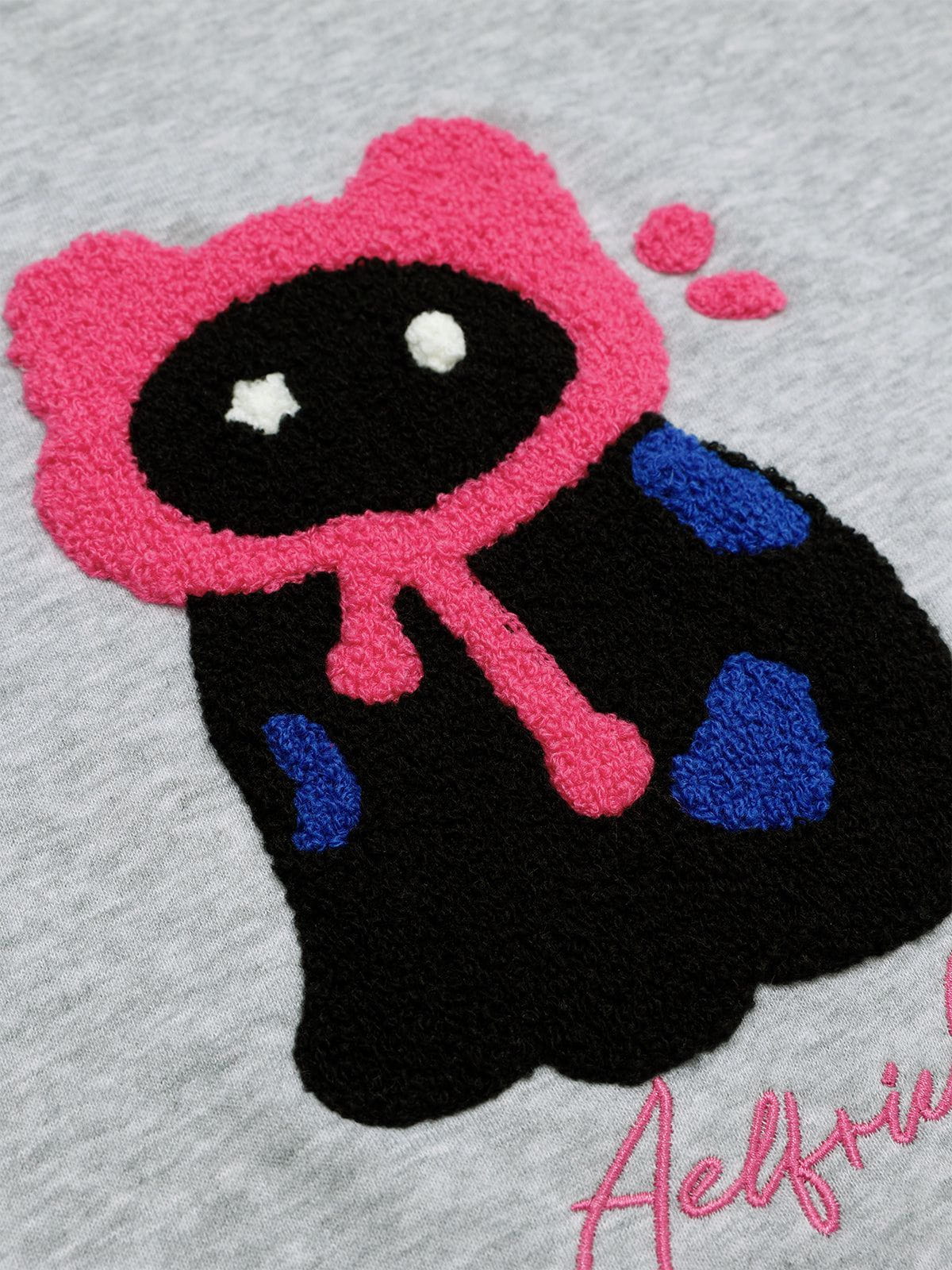 Aelfric Eden Oversized Embroidery Cat Hoodie