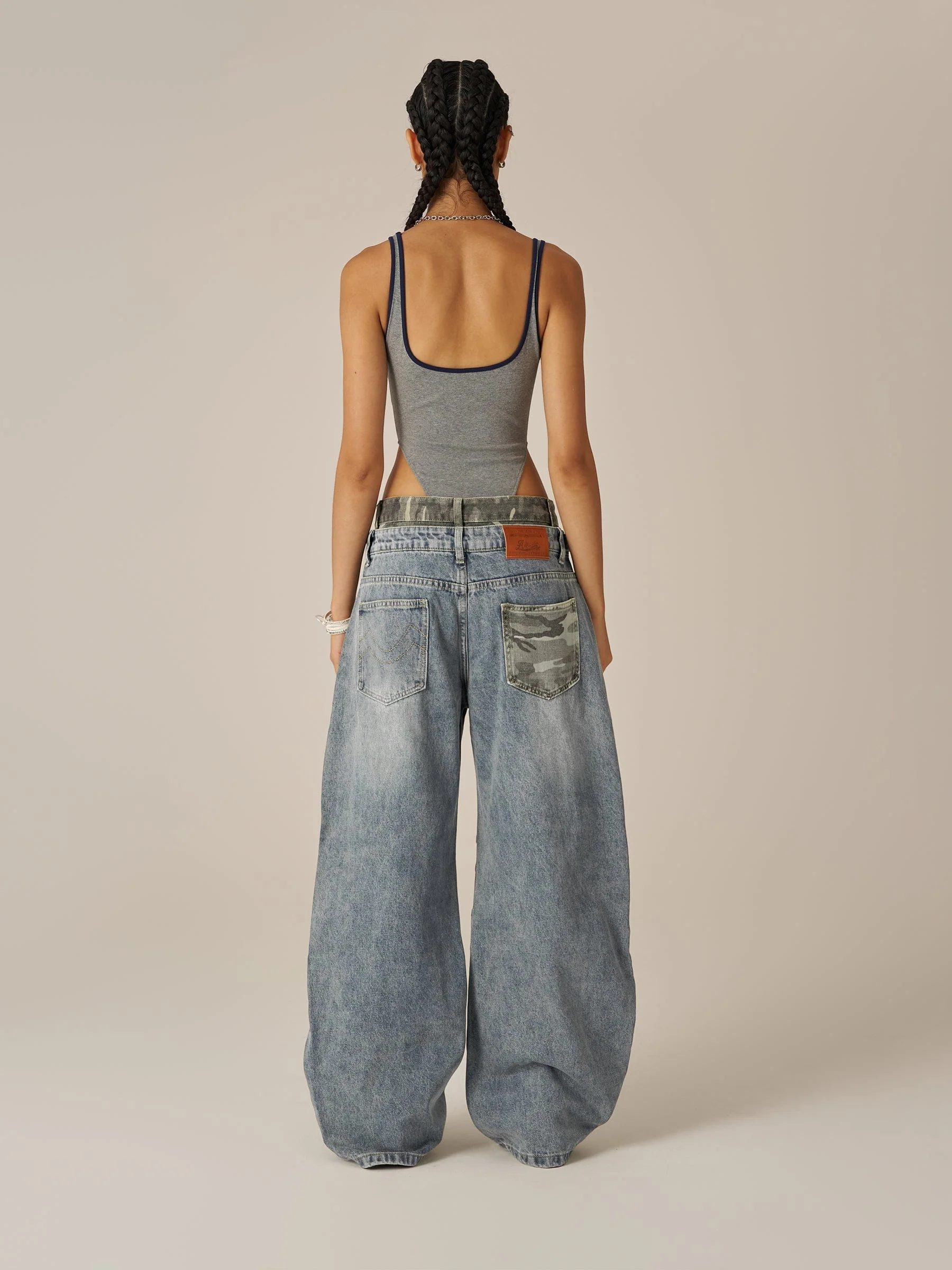 Aelfric Eden Baggy Barrel Double Waist Jeans