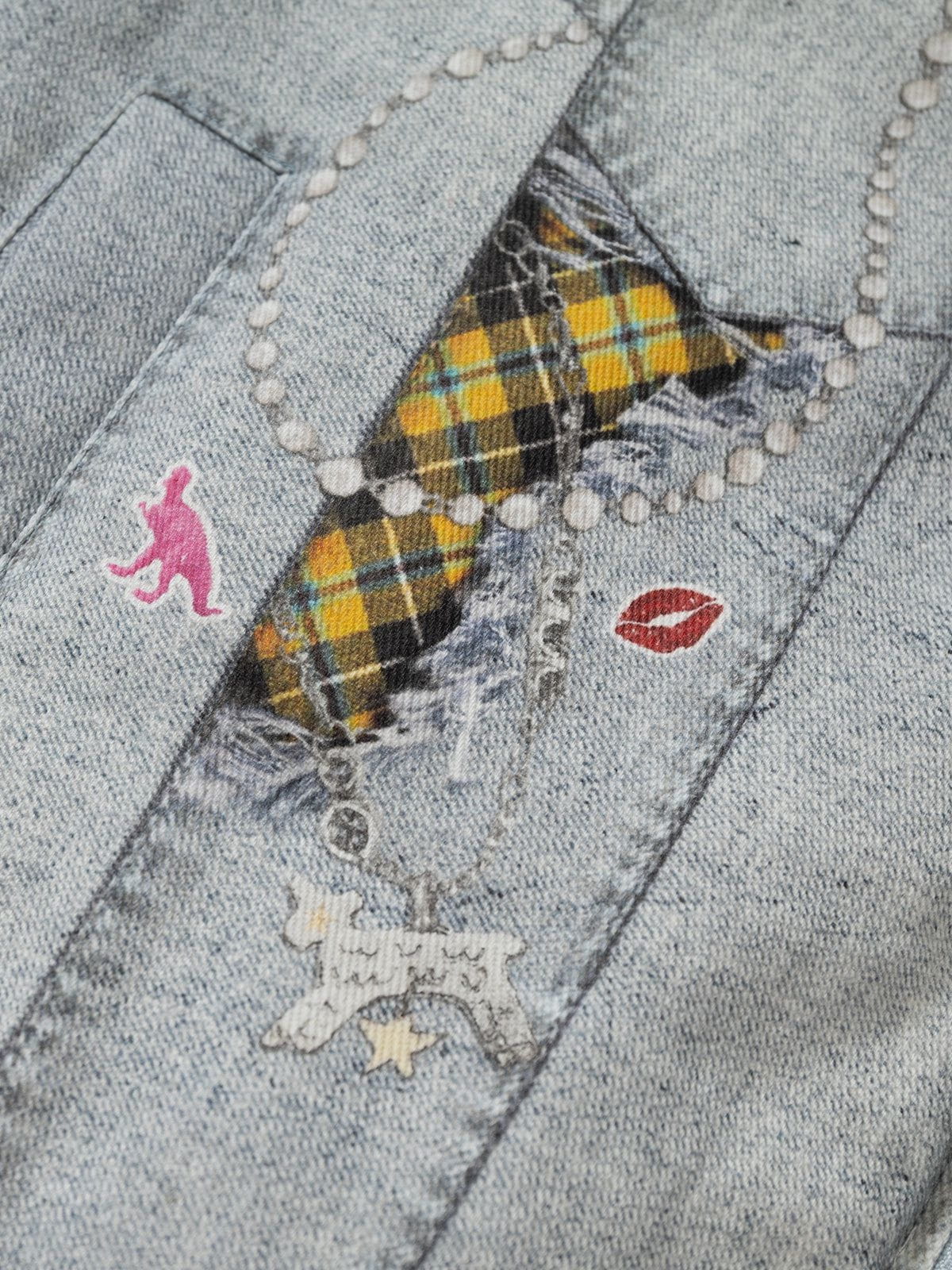 Aelfric Eden Denim Graphic Coat