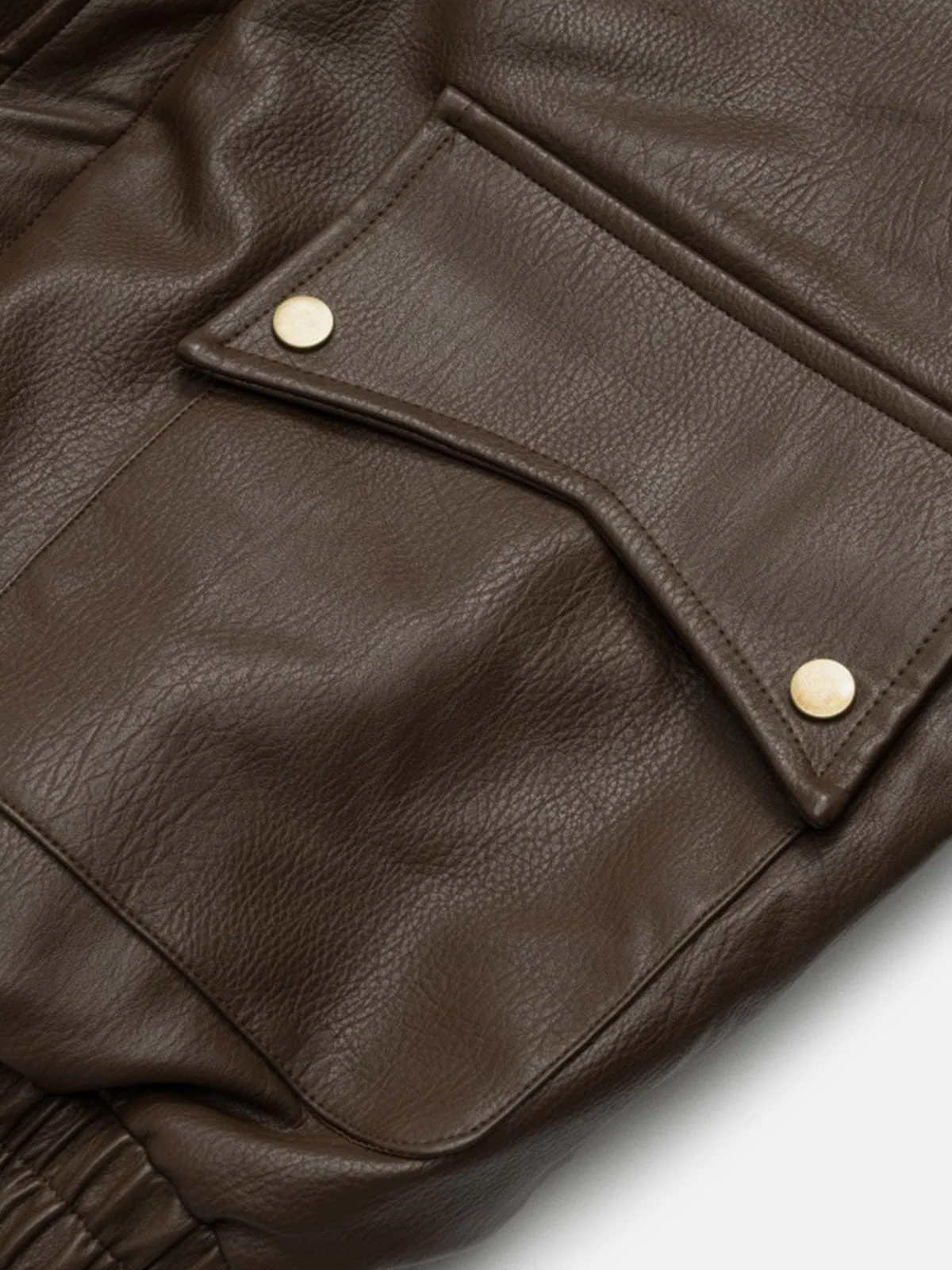 Aelfric Eden Badge Faux Leather Jacket