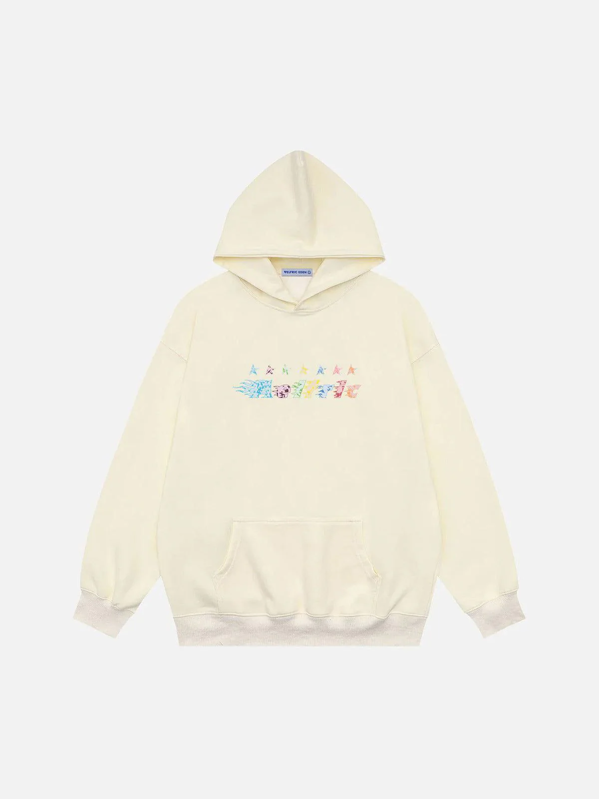 Aelfric Eden Star Embroidery Graffiti Pullover Hoodie