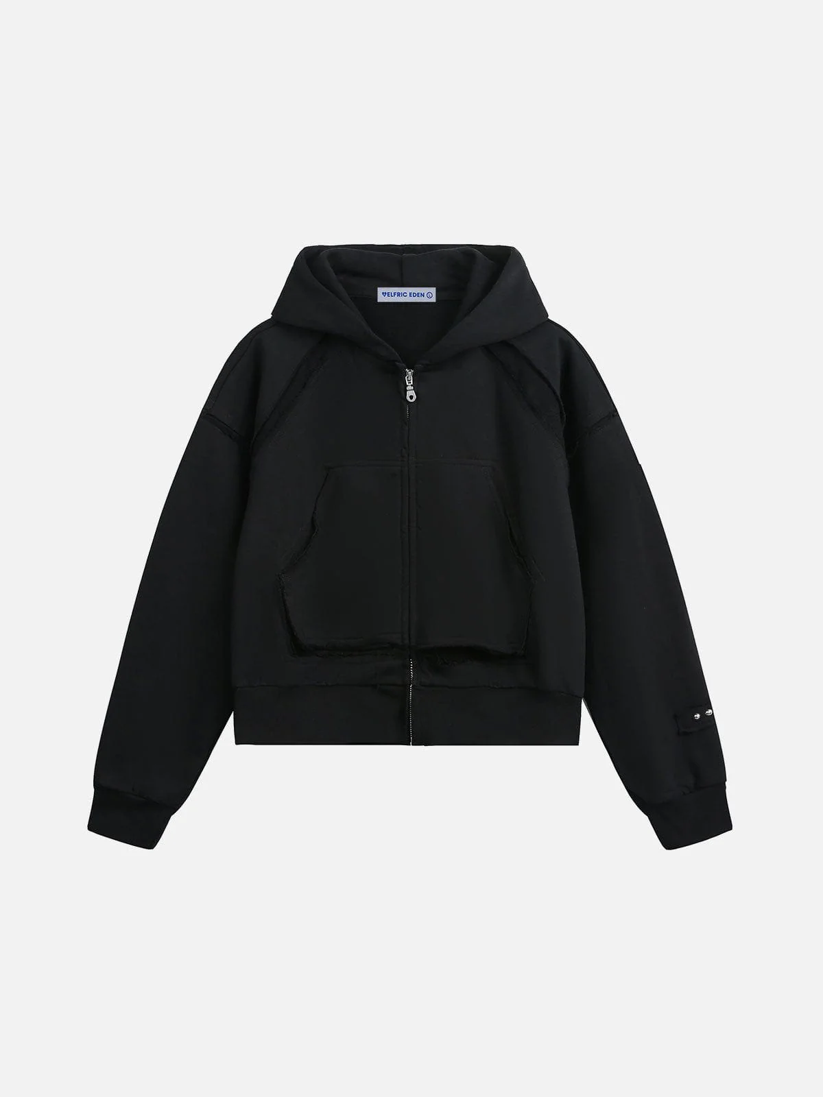 Aelfric Eden Fringe Boxy Zip Up Hoodie