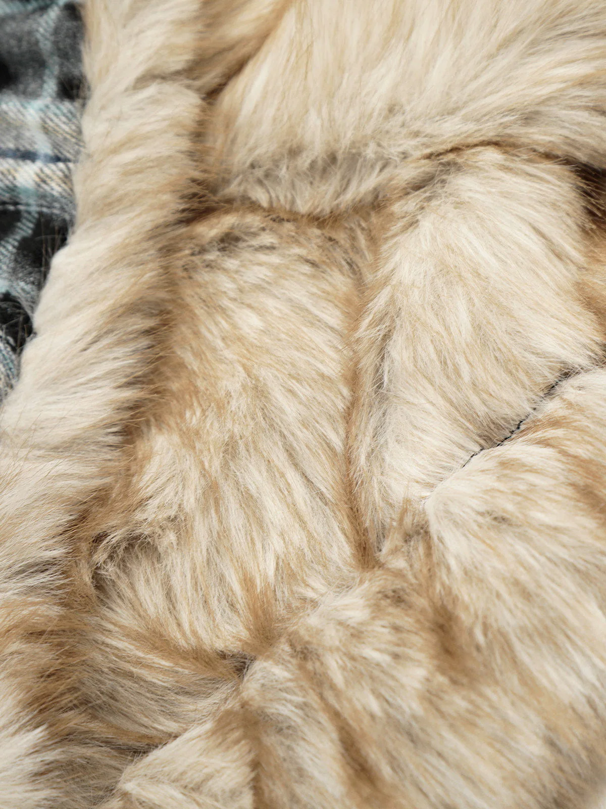 Aelfric Eden Reversible Plaid Faux Fur Vest