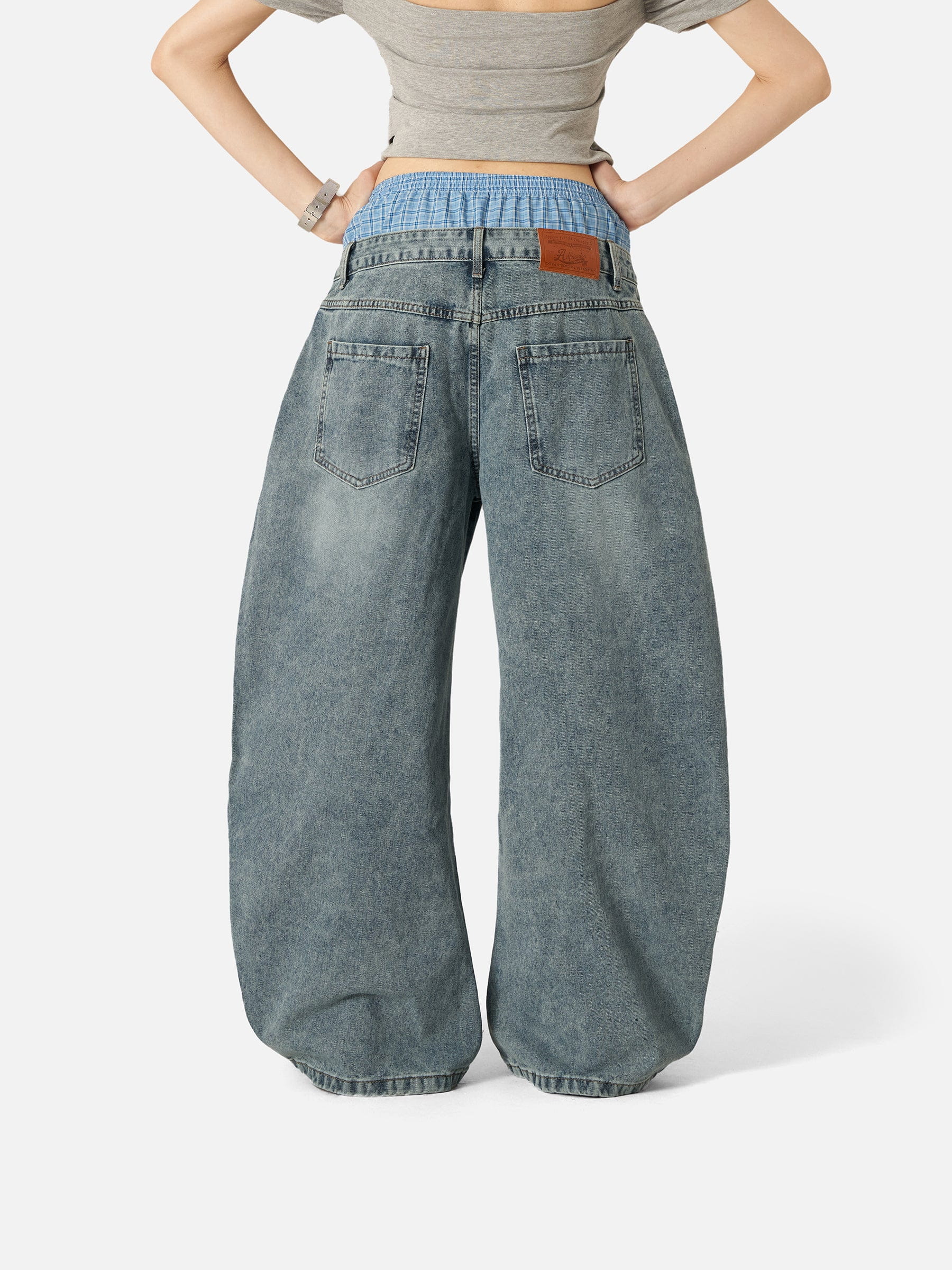Aelfric Eden Double Waist Baggy Jeans