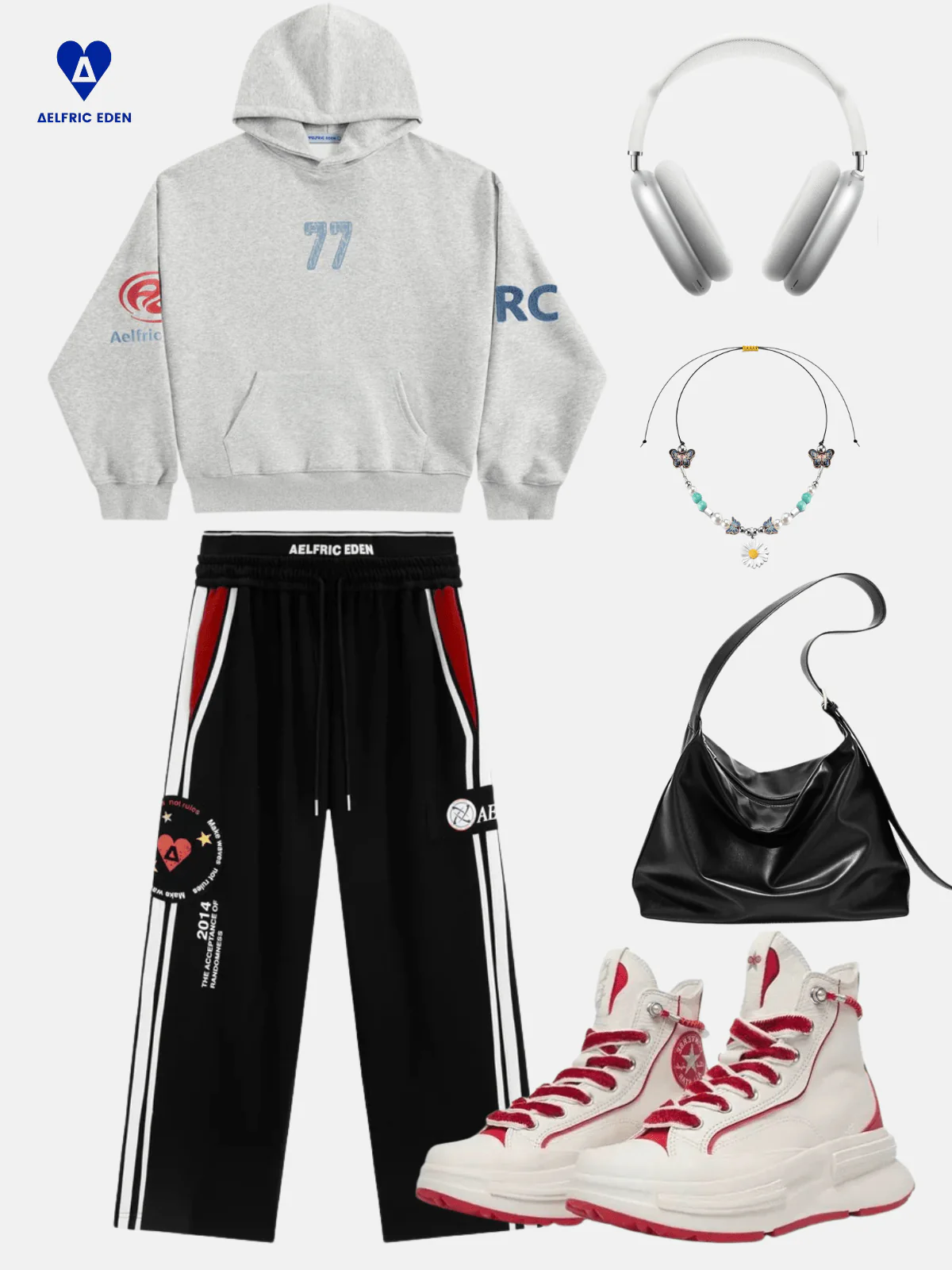 Aelfric Eden Double Waist Stripe Baggy Sweatpants