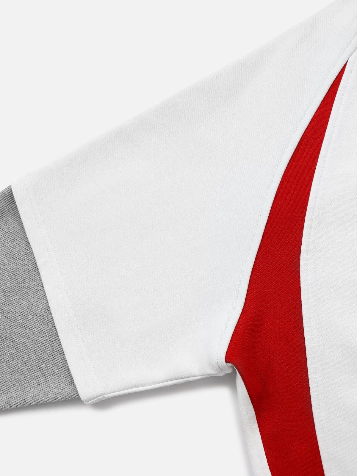 Aelfric Eden Patchwork Layered Pullover Hoodie