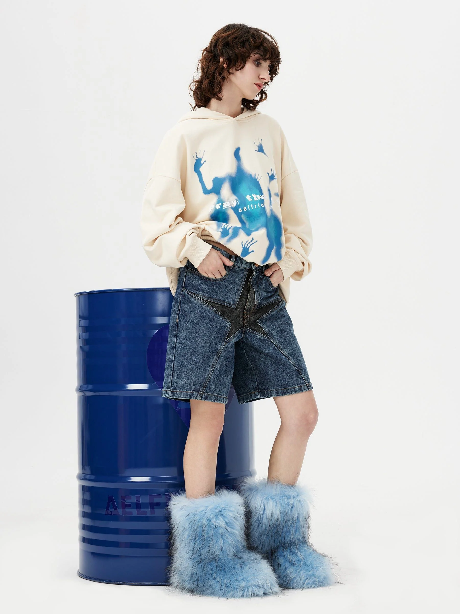 Aelfric Eden Abstraction Shadow Graphic Hoodie