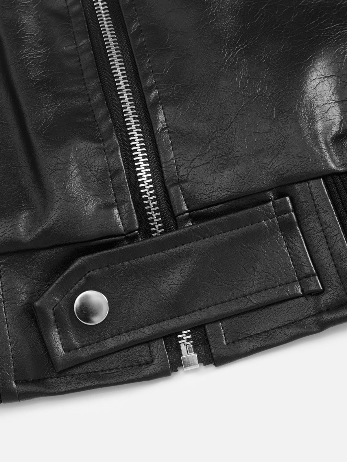 Aelfric Eden Faux Leather Fur Hooded Coat