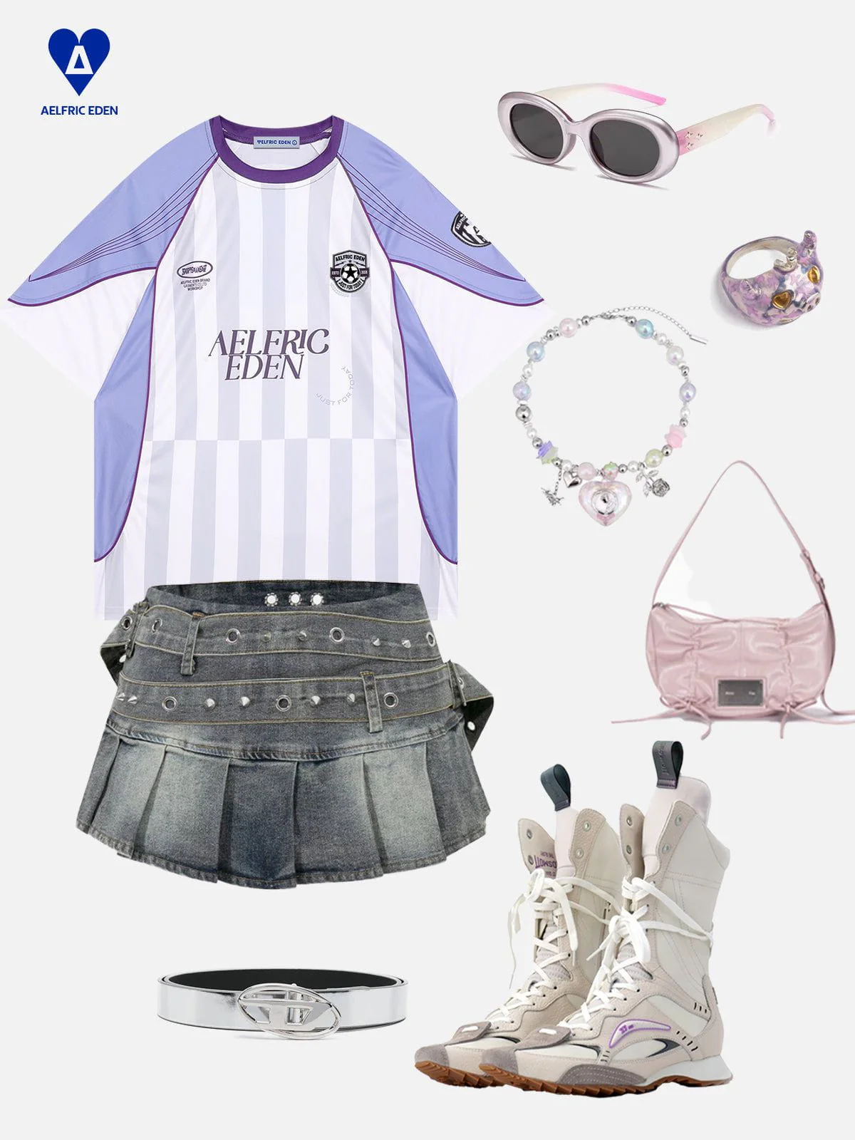 Aelfric Eden Color Blocking Stripe Soccer Jersey