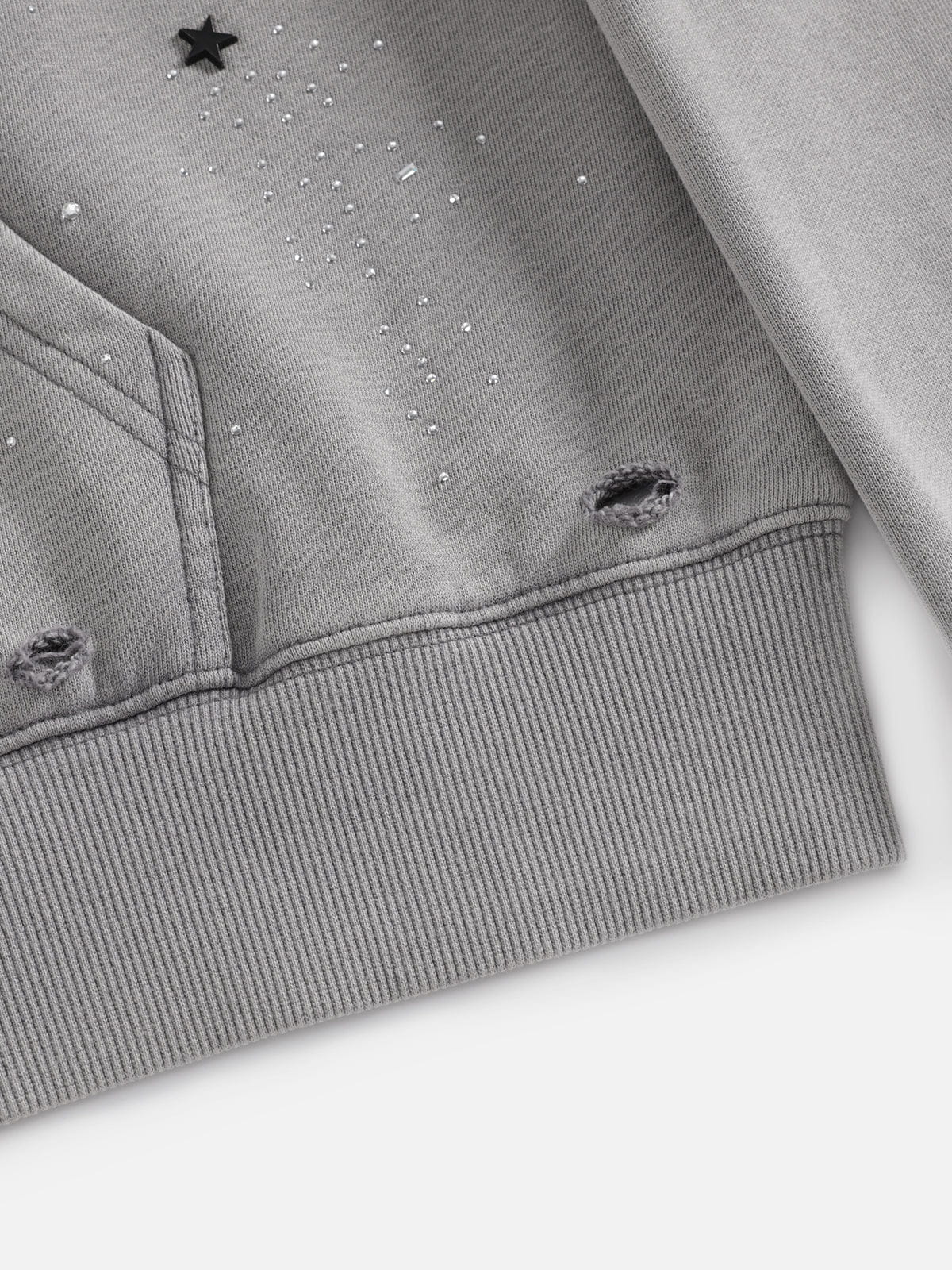 Aelfric Eden Rhinestone Boxy Zip Up V302 Hoodie