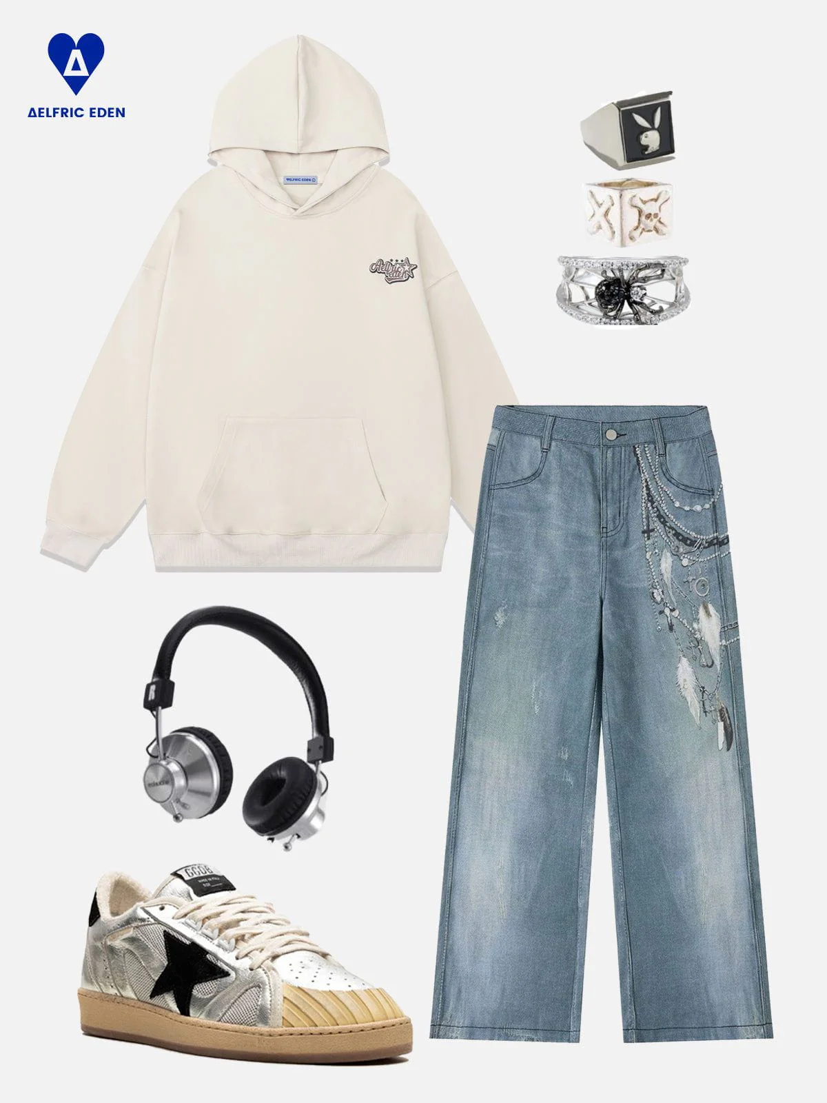 Aelfric Eden Star Graphic Pullover Hoodie