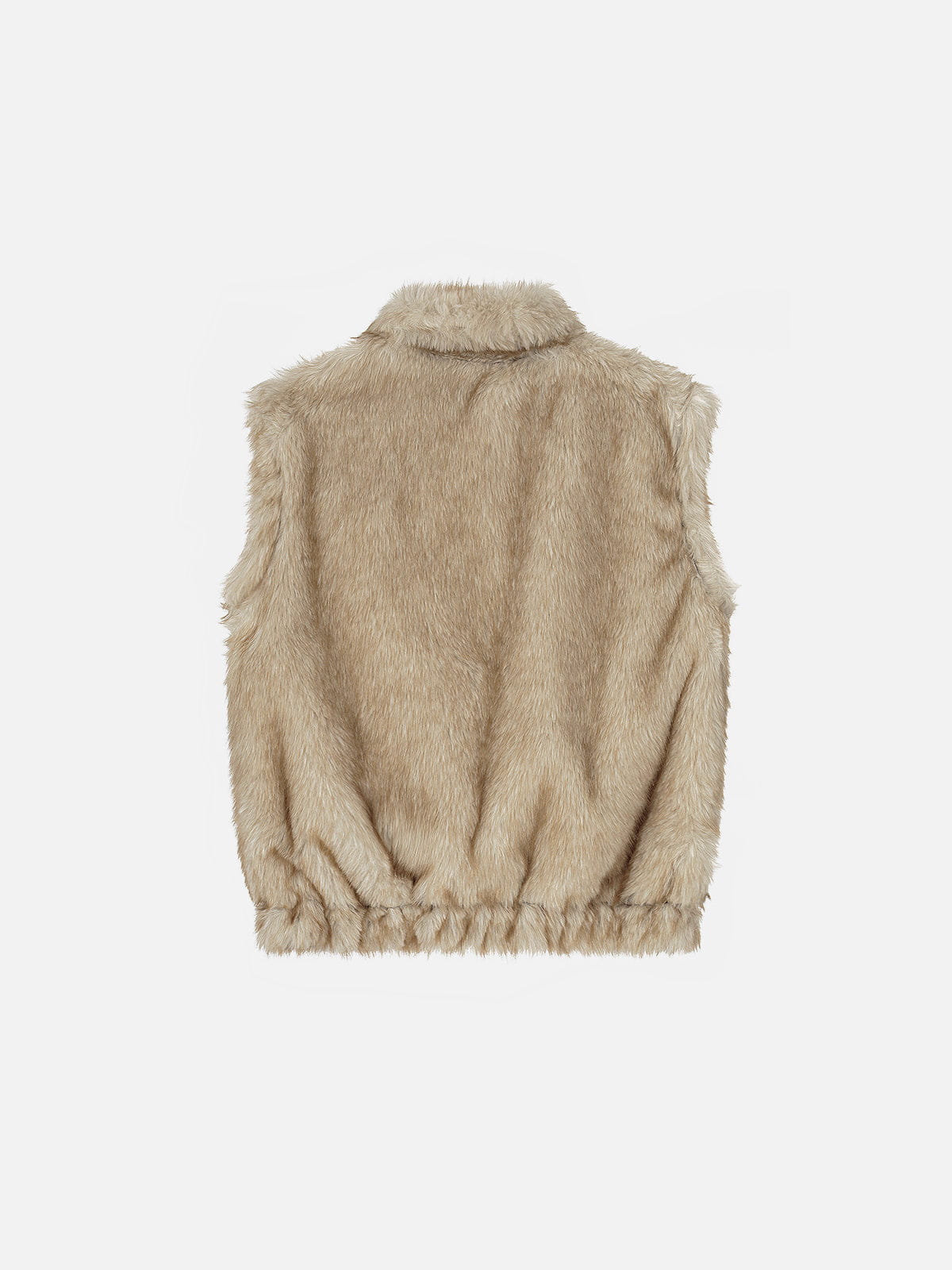 Aelfric Eden Reversible Plaid Faux Fur Vest