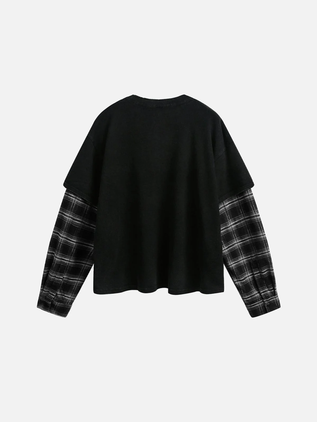 Aelfric Eden Plaid Layered Long Sleeve Tee