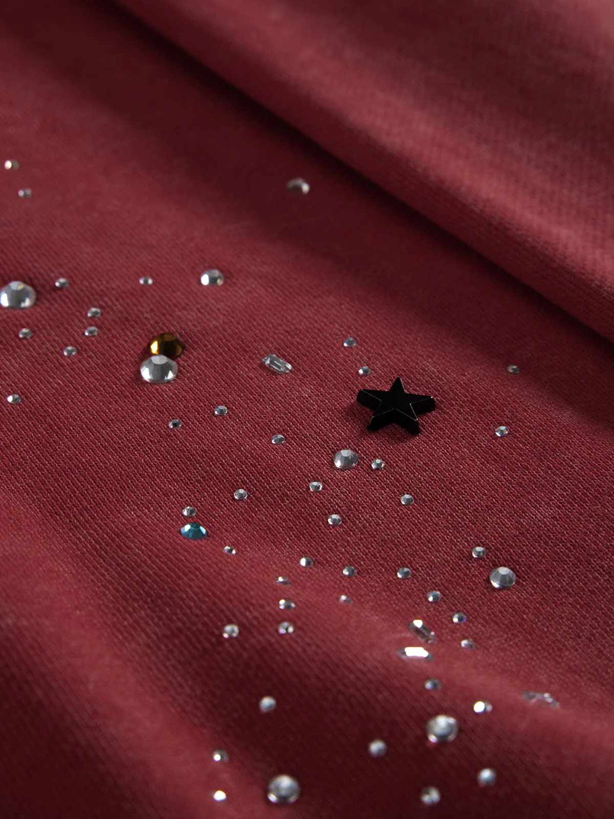 [Pre-Order] Aelfric Eden Rhinestone Boxy Zip Up V302 Hoodie