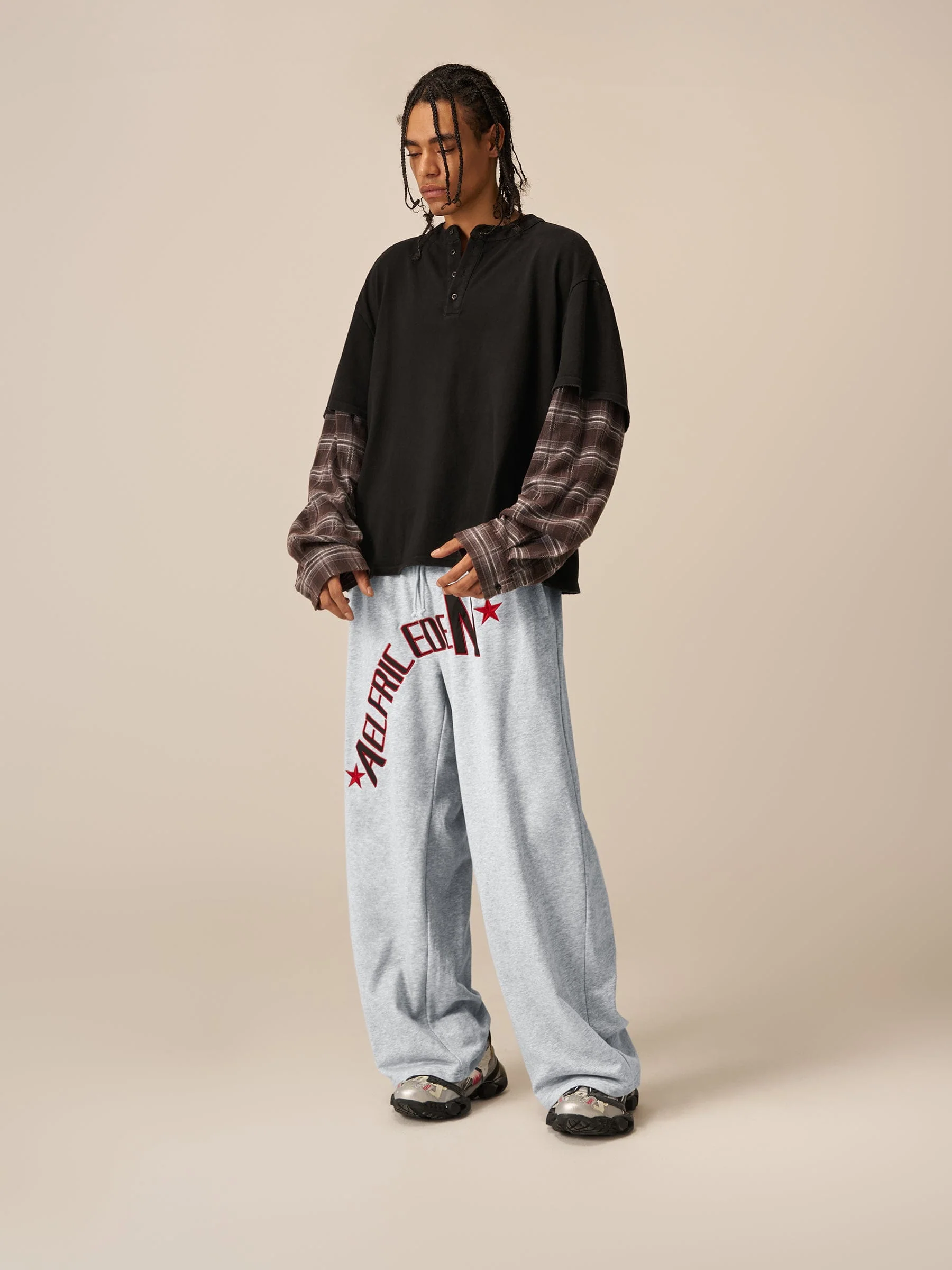 Aelfric Eden Embroidery Baggy Sweatpants