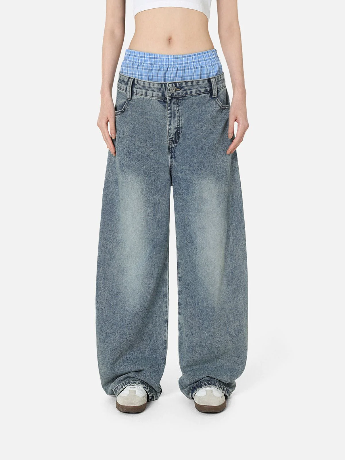 Aelfric Eden Double Waist Baggy Jeans