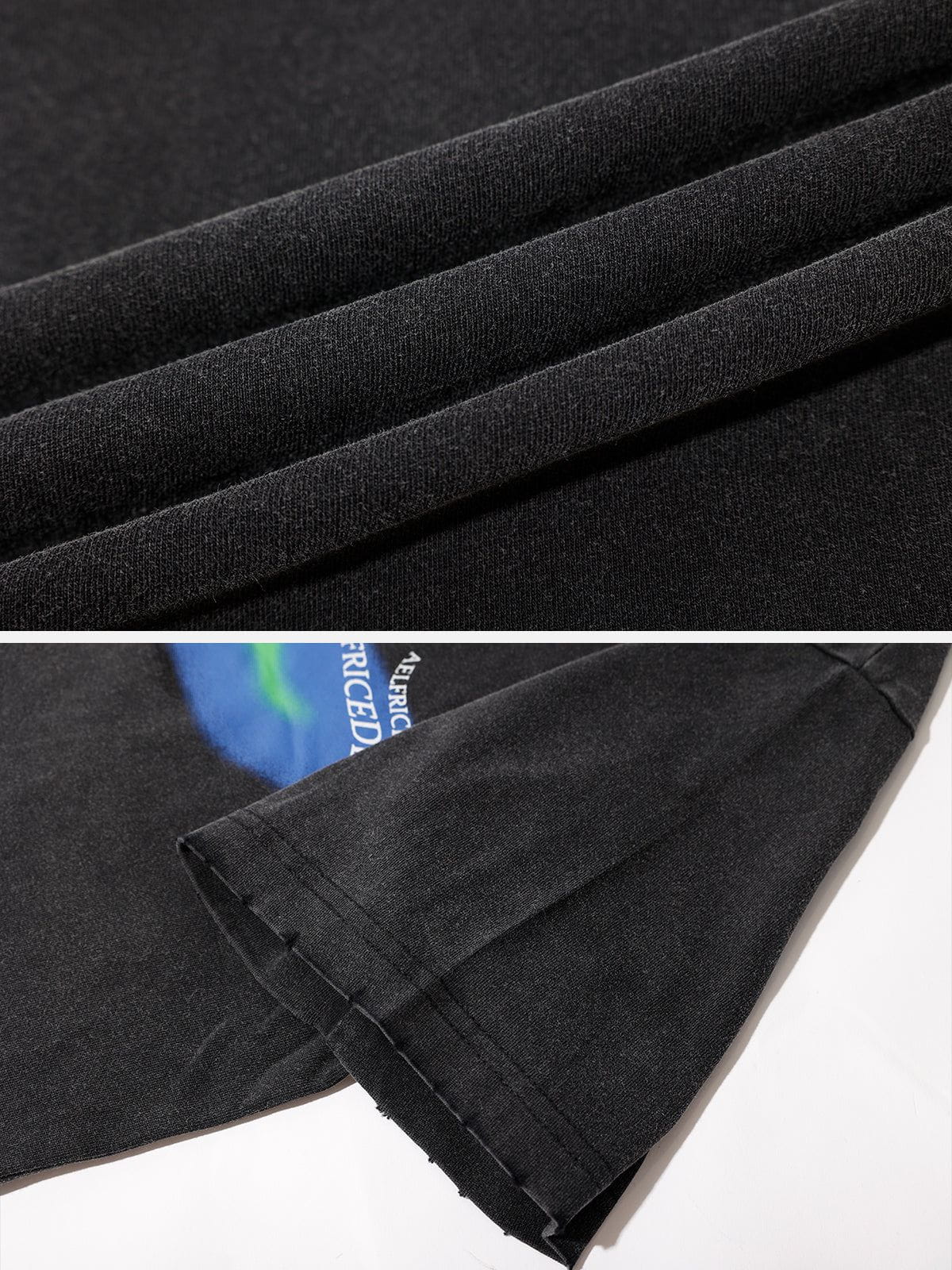 Aelfric Eden Distorted Portrait Graphic Oversized Tee