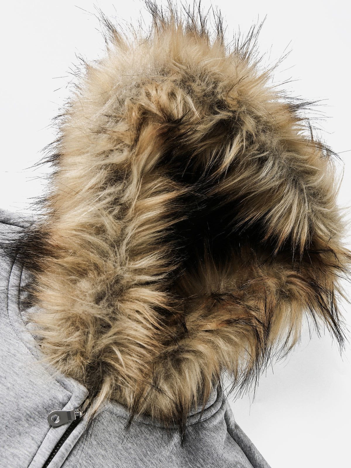 Aelfric Eden Boxy Faux Fur Collar Hoodie