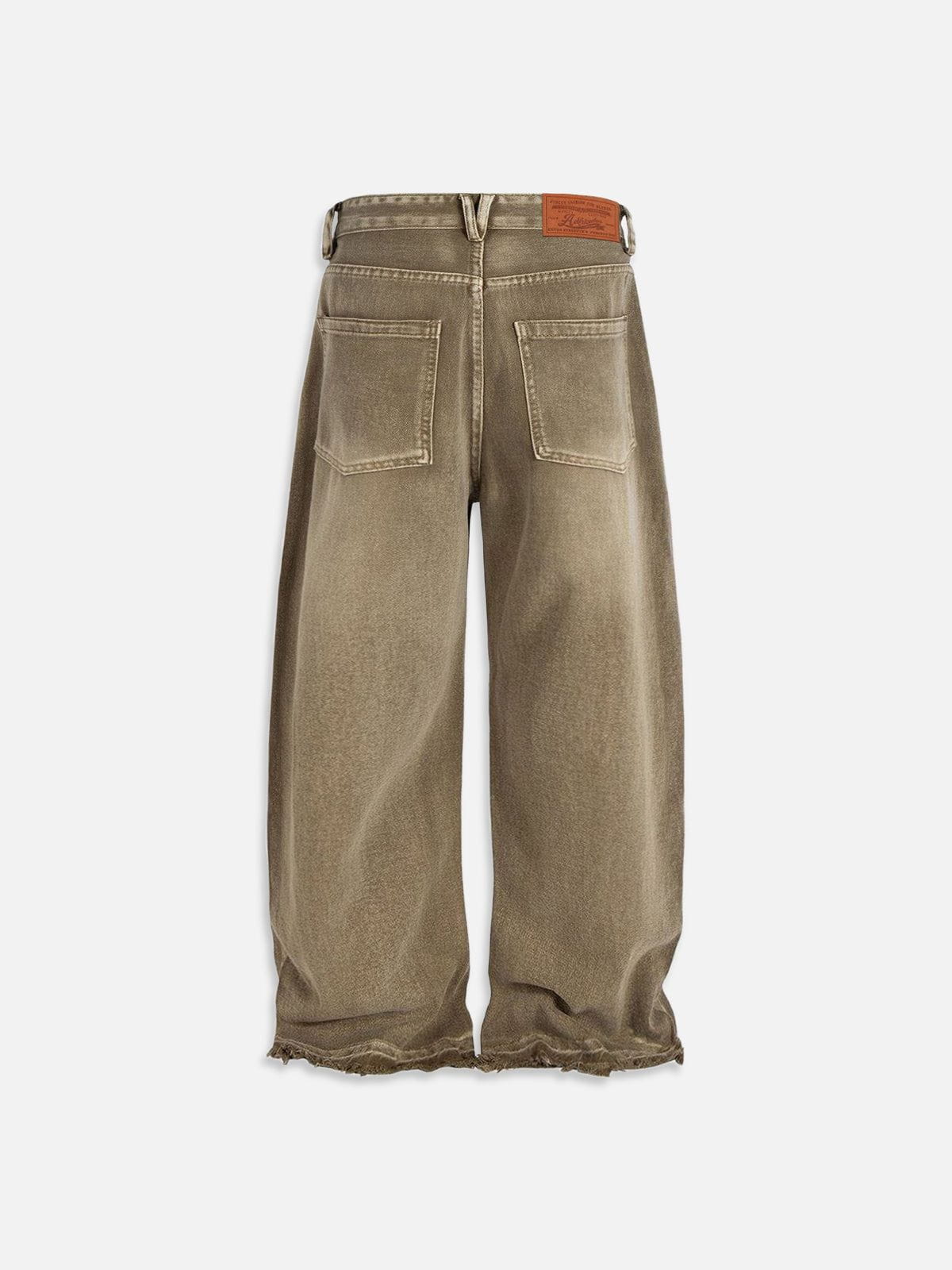 Aelfric Eden Baggy Brown Washed Jeans
