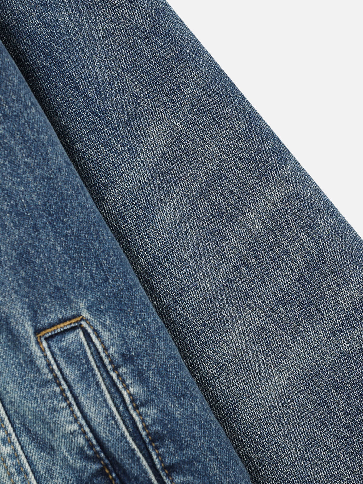 Aelfric Eden Faux Fur Collar Denim Coat