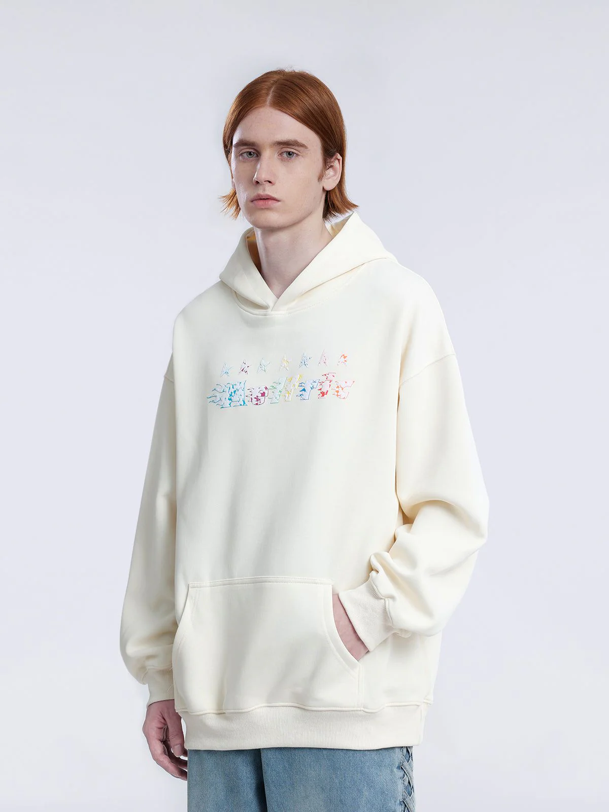 Aelfric Eden Star Embroidery Graffiti Pullover Hoodie