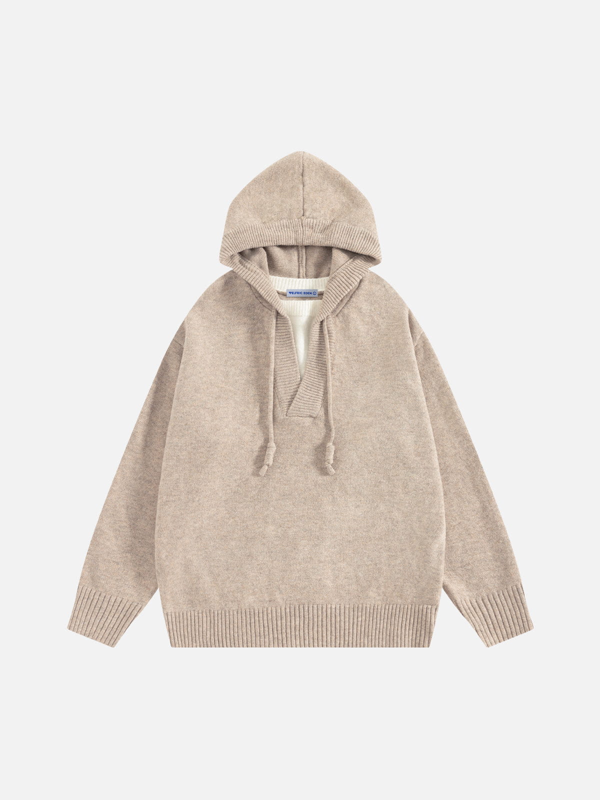 Aelfric Eden Layered Knit Pullover Hoodie