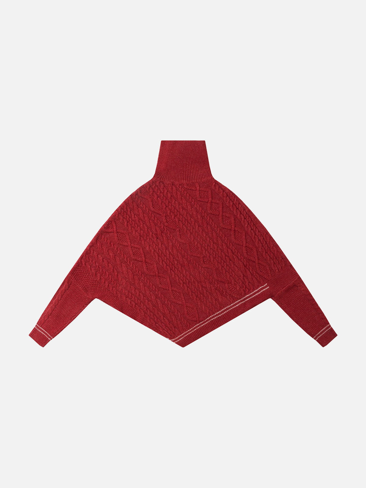 Aelfric Eden Asymmetric Cable Knit Turtleneck Sweater