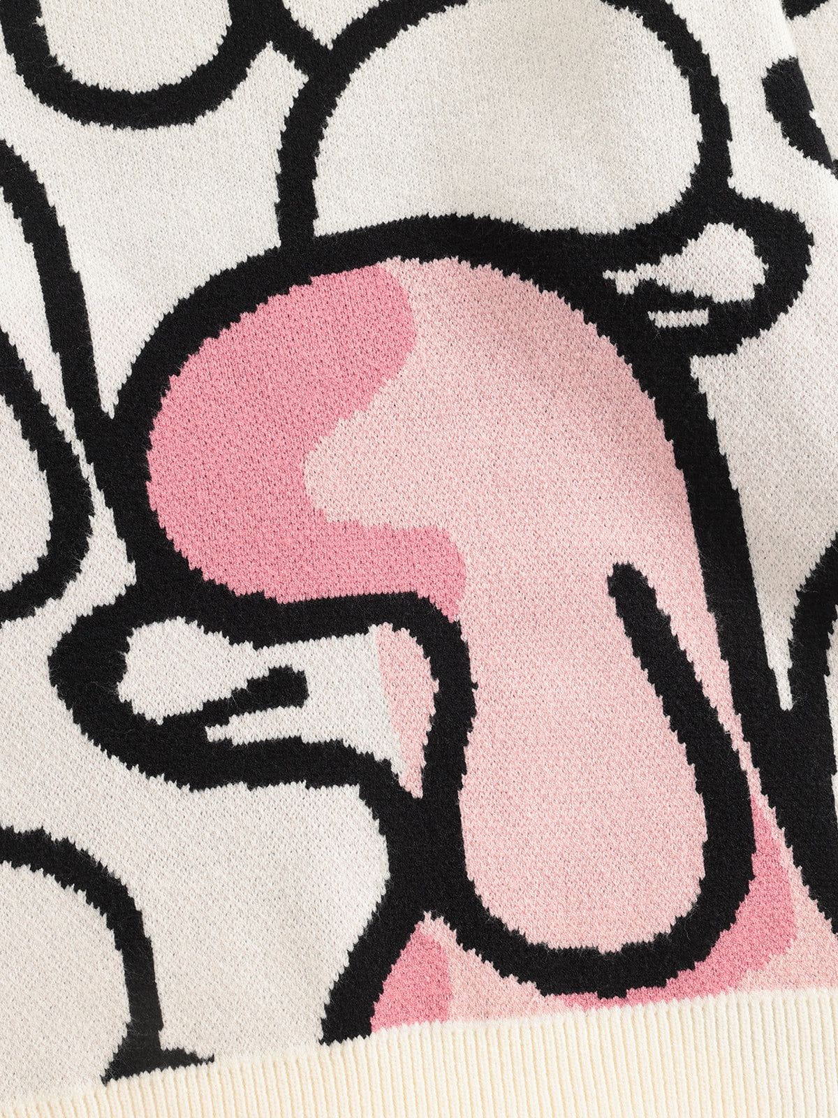 Aelfric Eden Hand Drawn Full Print Poodle Sweater