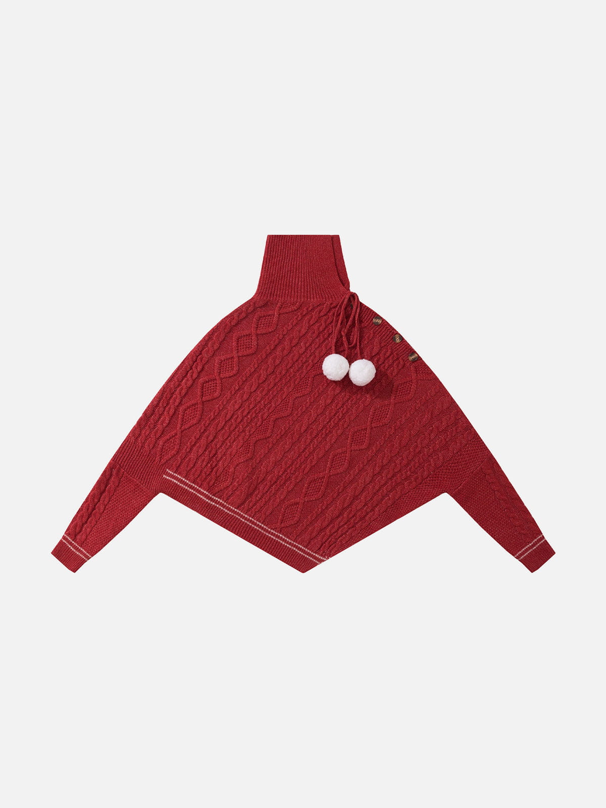 Aelfric Eden Asymmetric Cable Knit Turtleneck Sweater