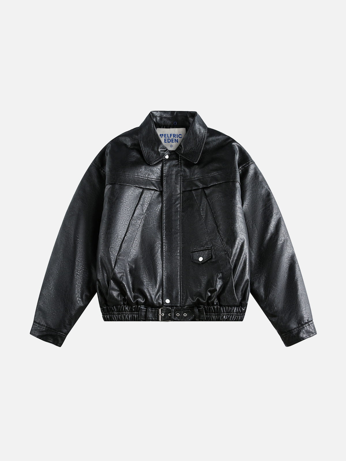 Aelfric Eden Sherpa Collar Faux Leather Jacket