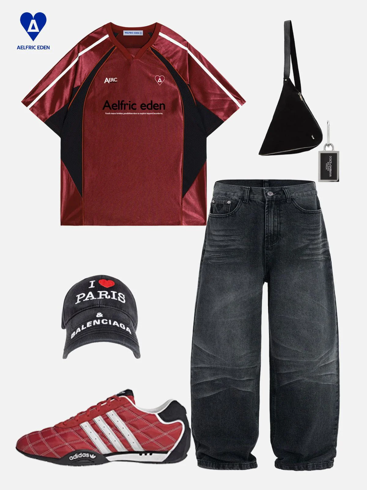 Aelfric Eden Mesh Color Blocking Soccer Jersey