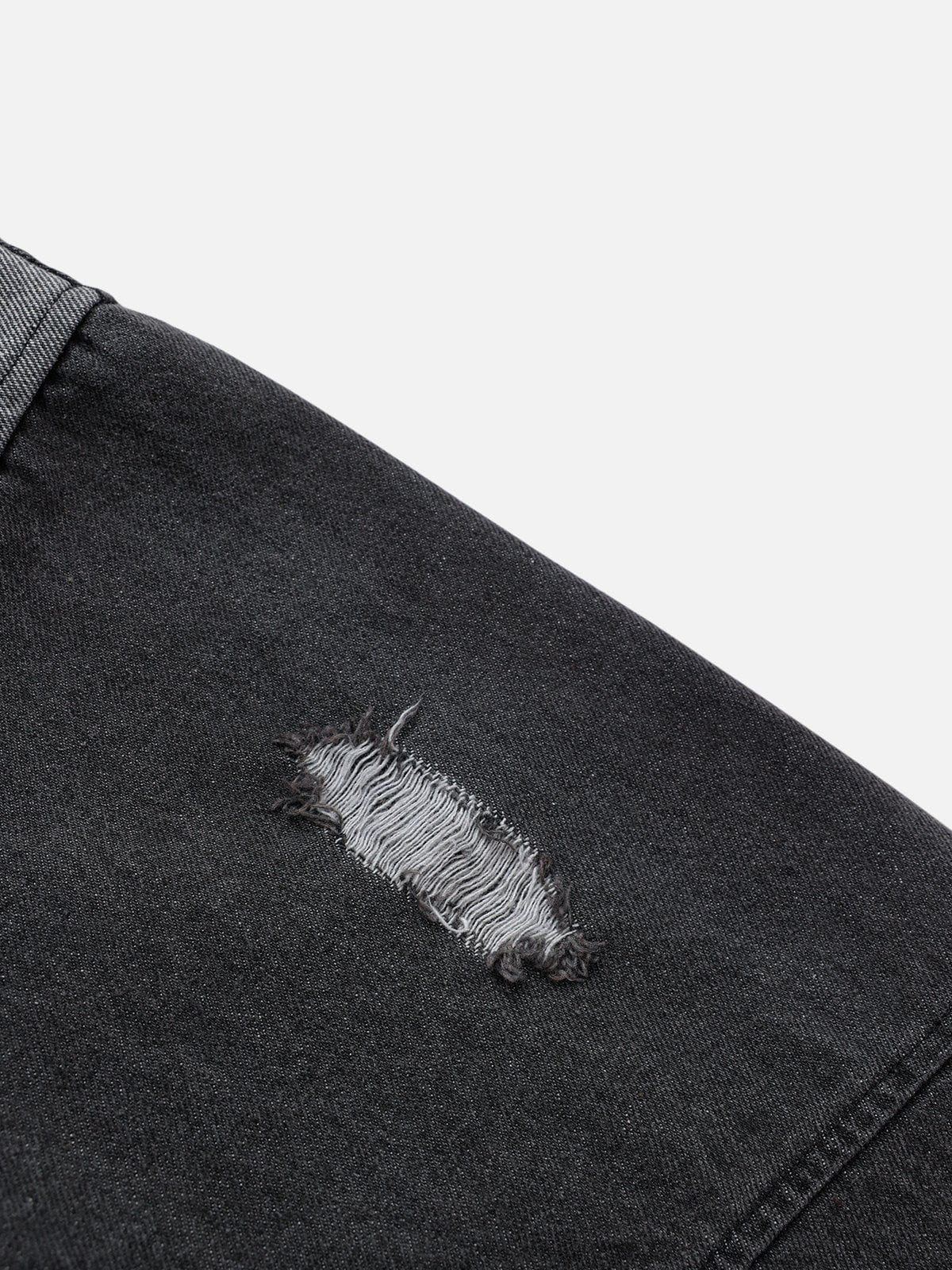 Aelfric Eden Denim Patchwork Zip Up Hoodie