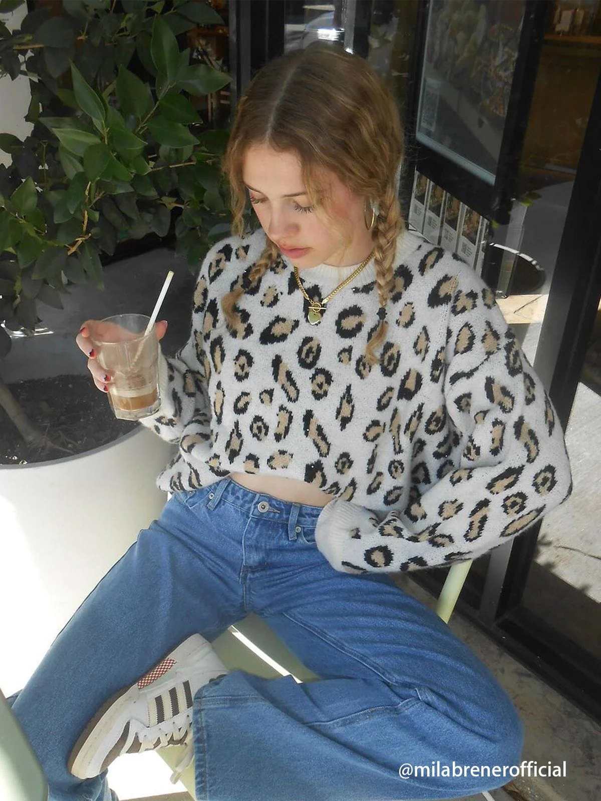 Aelfric Eden Leopard Graphic Sweater