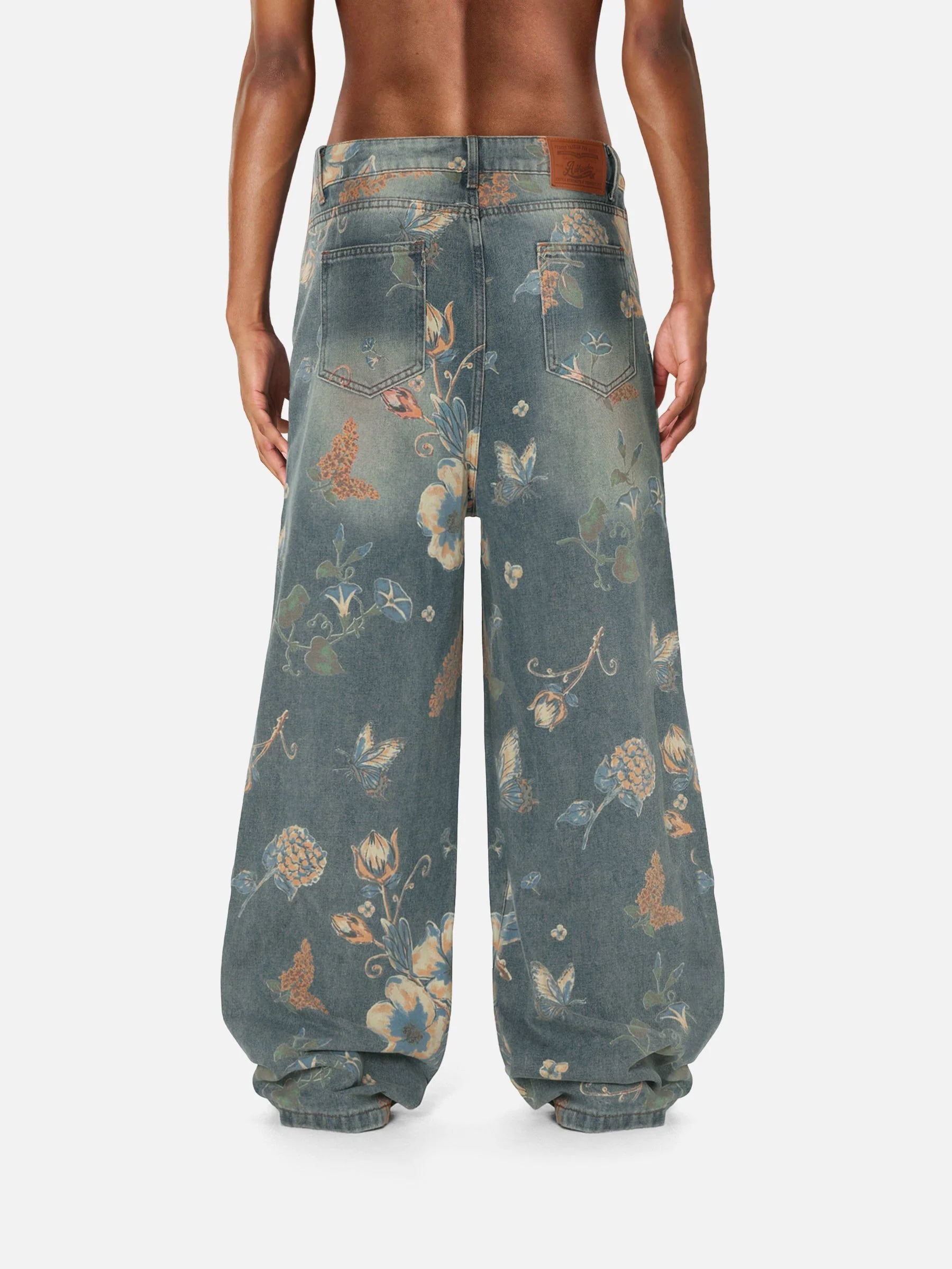 Aelfric Eden Floral Baggy Jeans