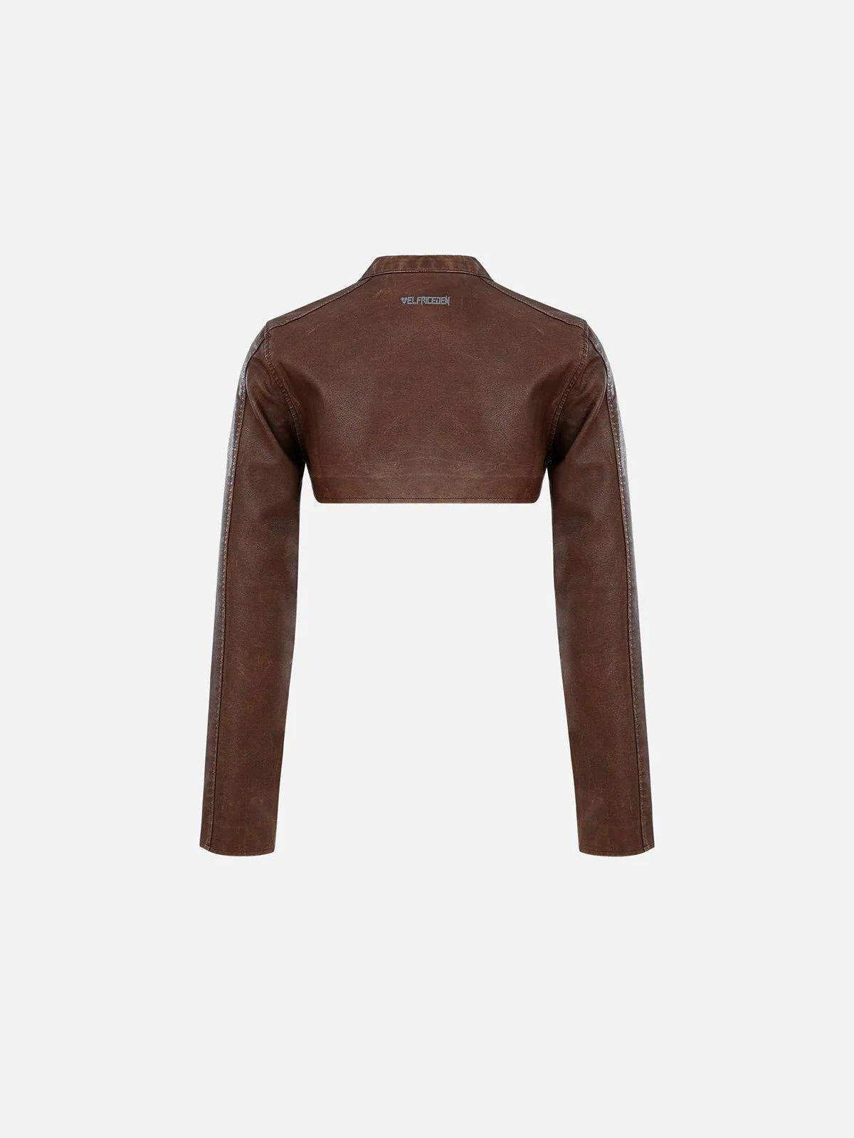 Aelfric Eden Cropped Faux Leather Jacket