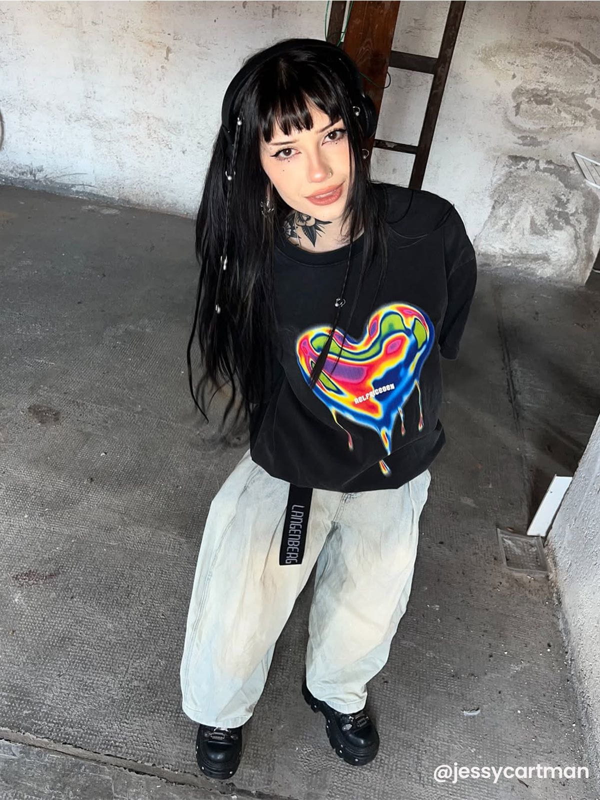 Aelfric Eden Thermal Imaging Heart Graphic Tee