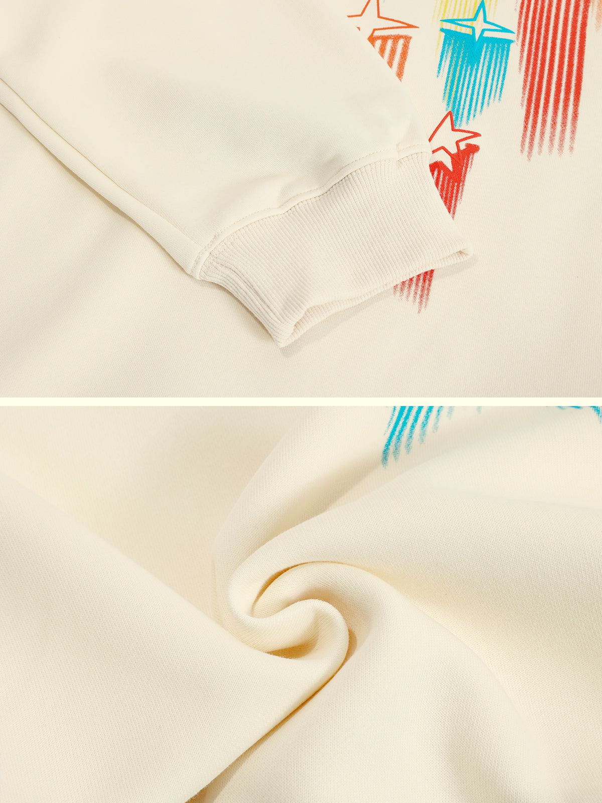 Aelfric Eden Star Embroidery Graffiti Pullover Hoodie