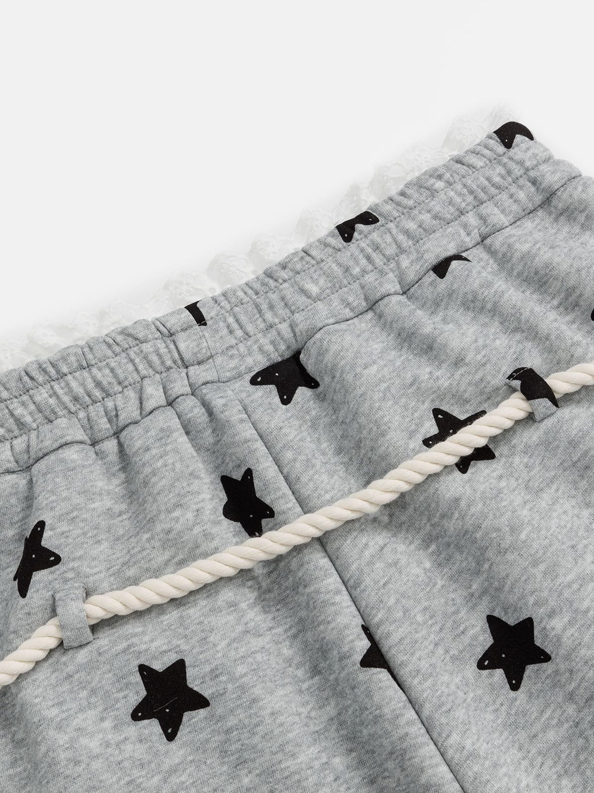 Aelfric Eden Lace Waist Star Baggy Sweatpants