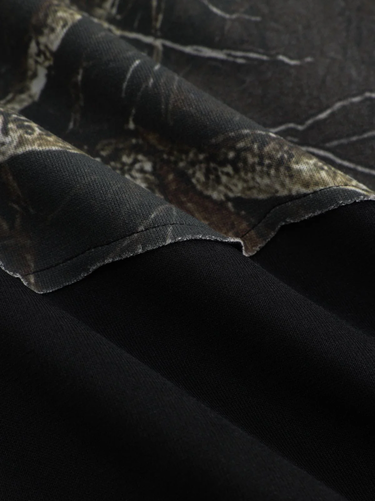 Aelfric Eden CAMO Graffiti Patchwork Pullover Hoodie