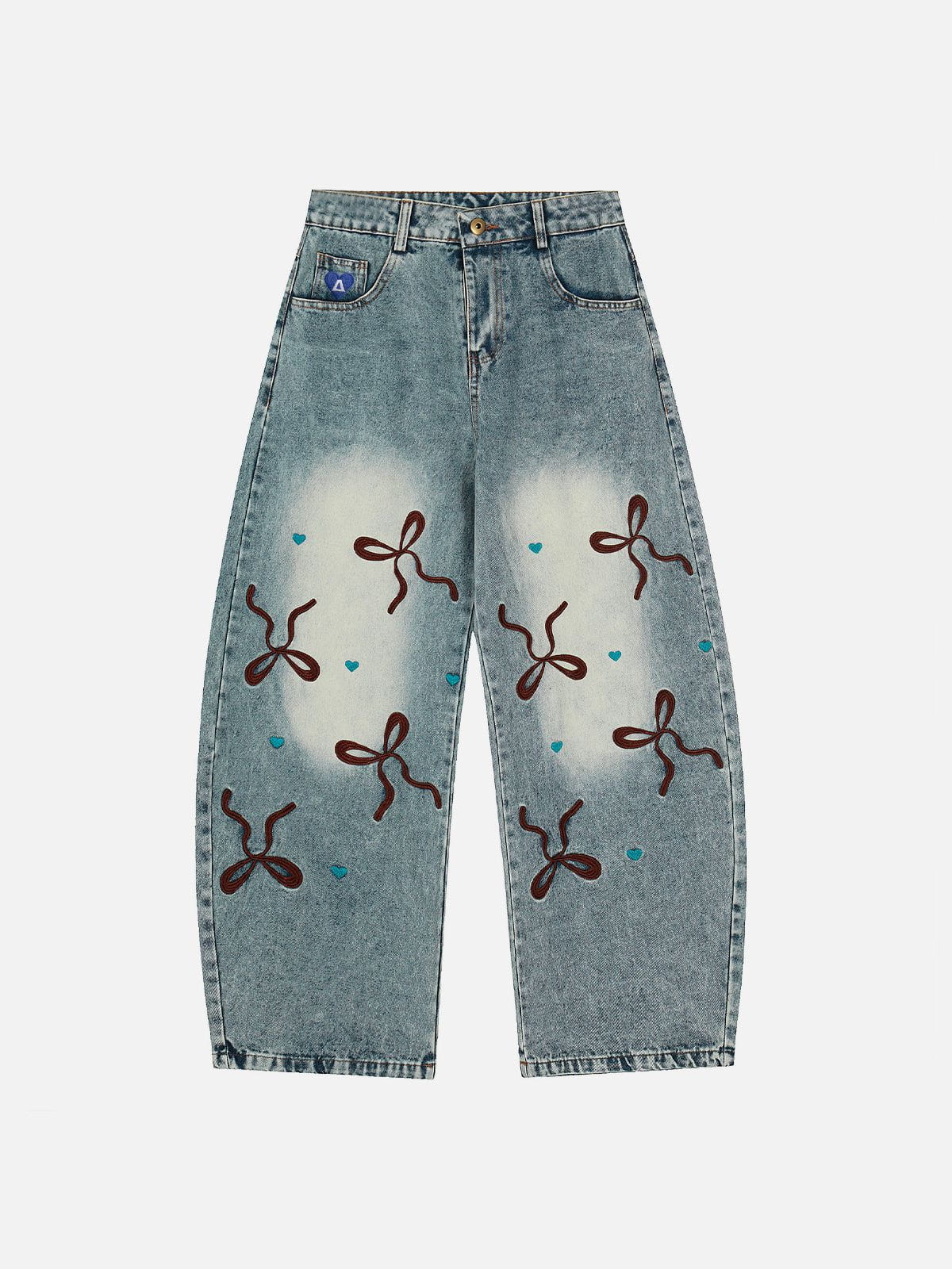 Aelfric Eden Bow Baggy Barrel Jeans