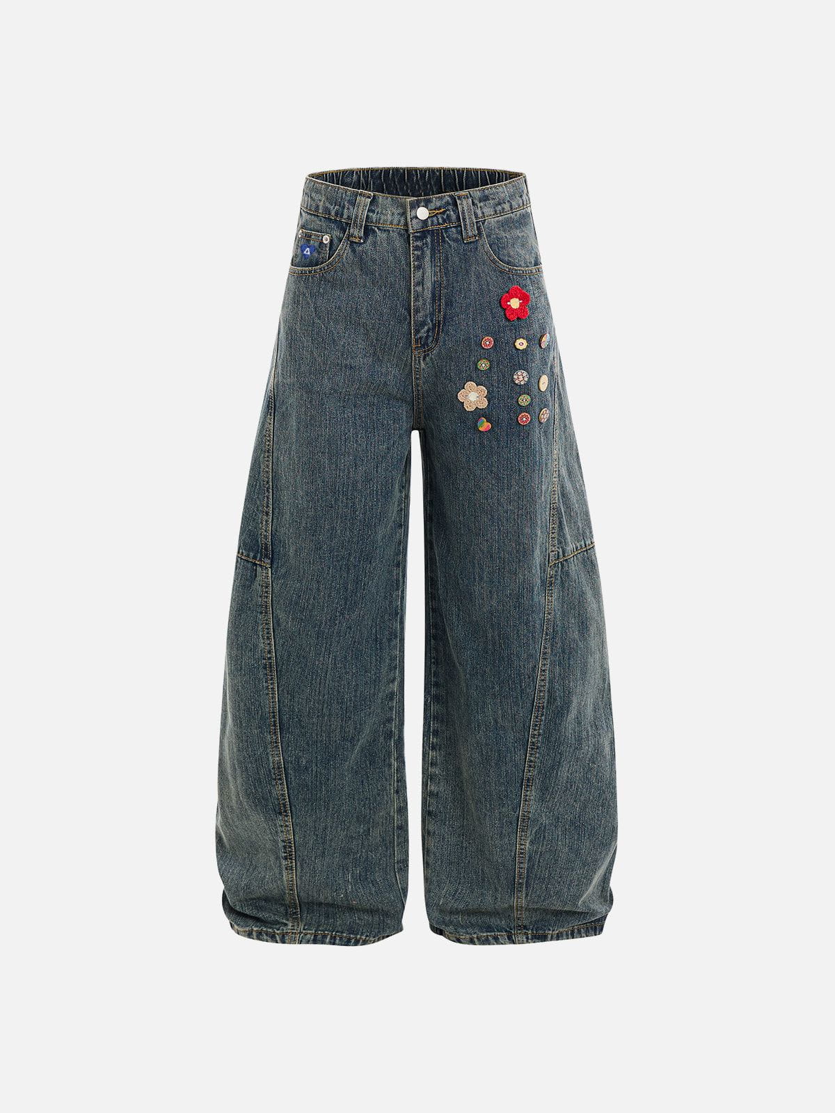 Aelfric Eden Floral Baggy Barrel Jeans