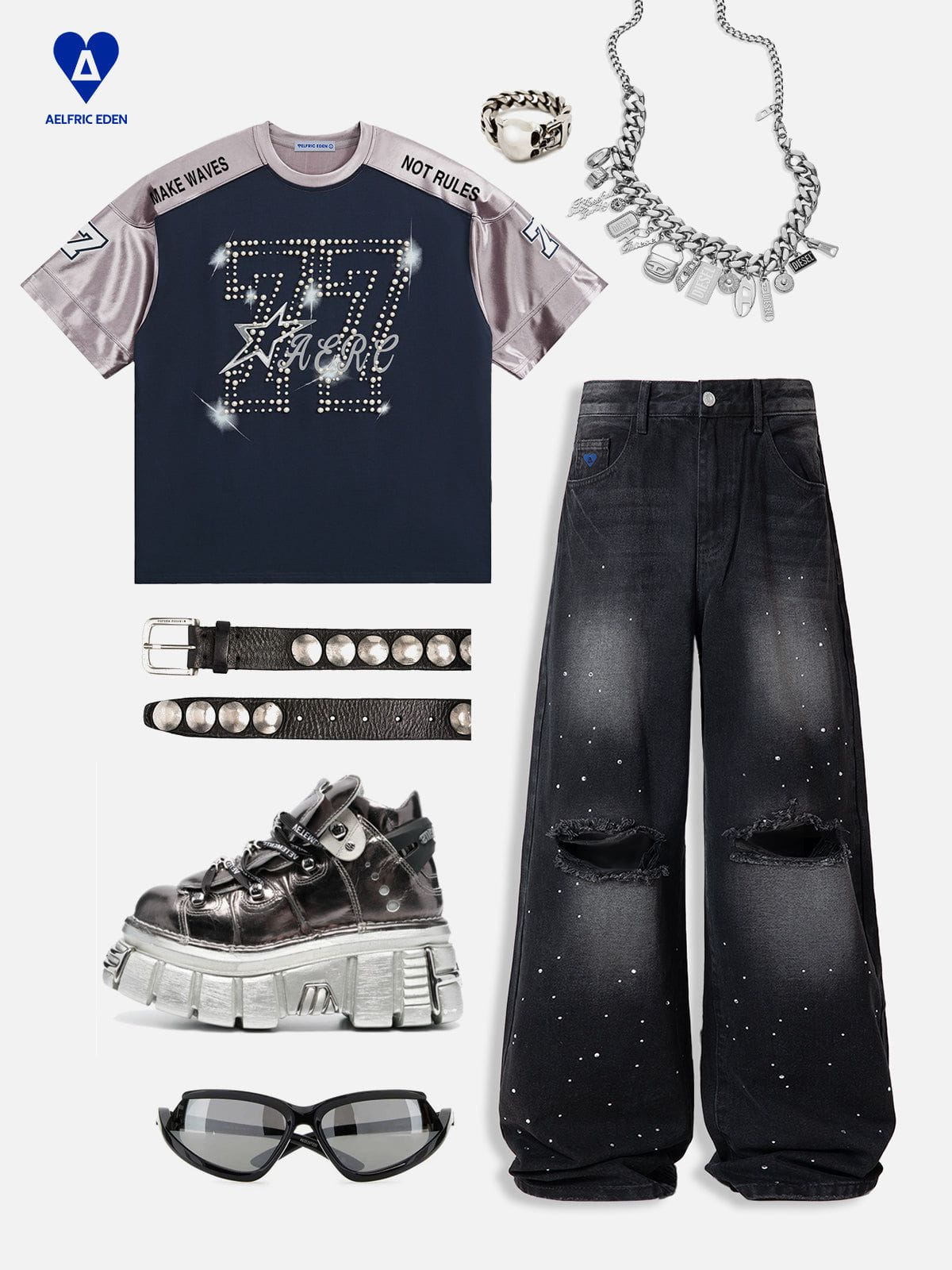 Aelfric Eden Pearl Number Football Jersey