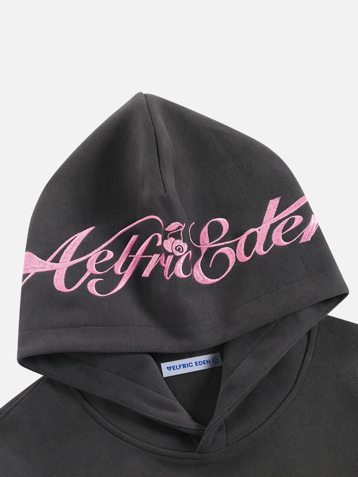 Aelfric Eden Oversized Cherry Pattern Pullover Hoodie