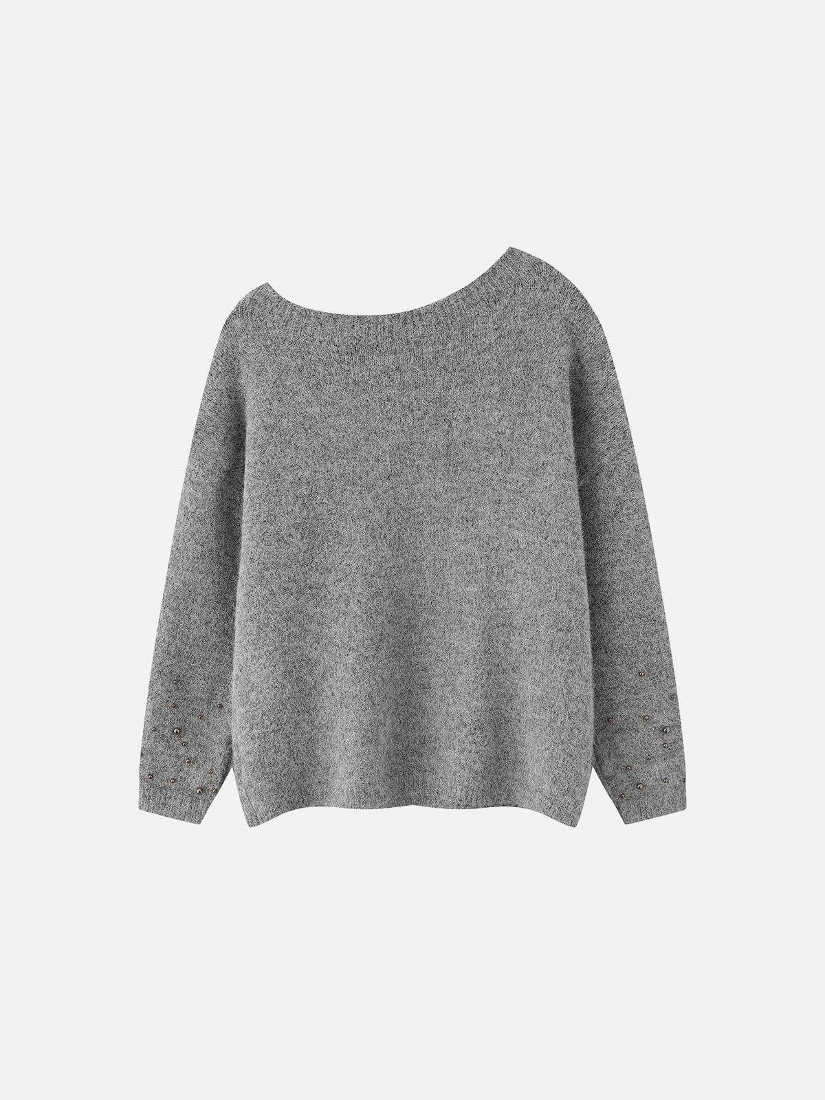 Aelfric Eden Beaded Off-The-Shoulder Sweater