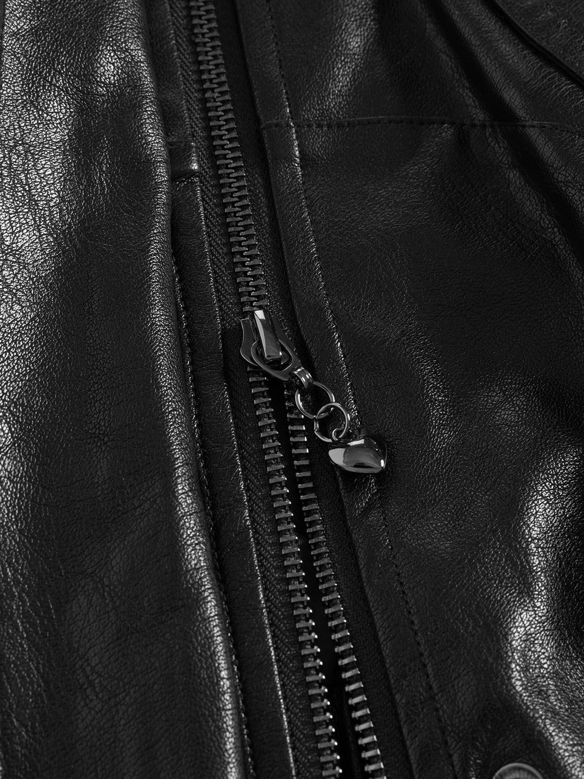 Aelfric Eden Rivet Bow Faux Leather Jacket