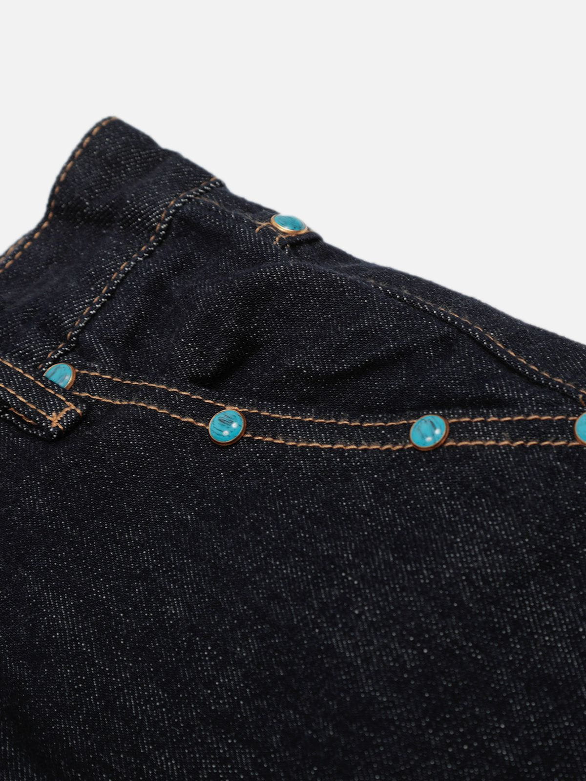 Aelfric Eden Baggy Barrel Rivet Raw Jeans