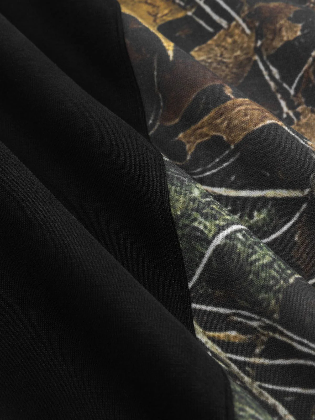 Aelfric Eden Leaf CAMO Graffiti Patchwork Zip Up Hoodie
